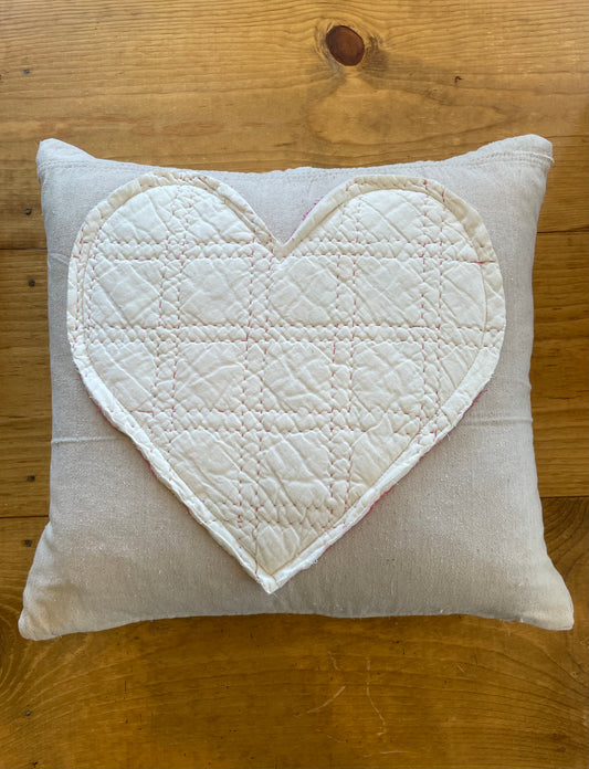 Pillow | Vintage Quilt Heart