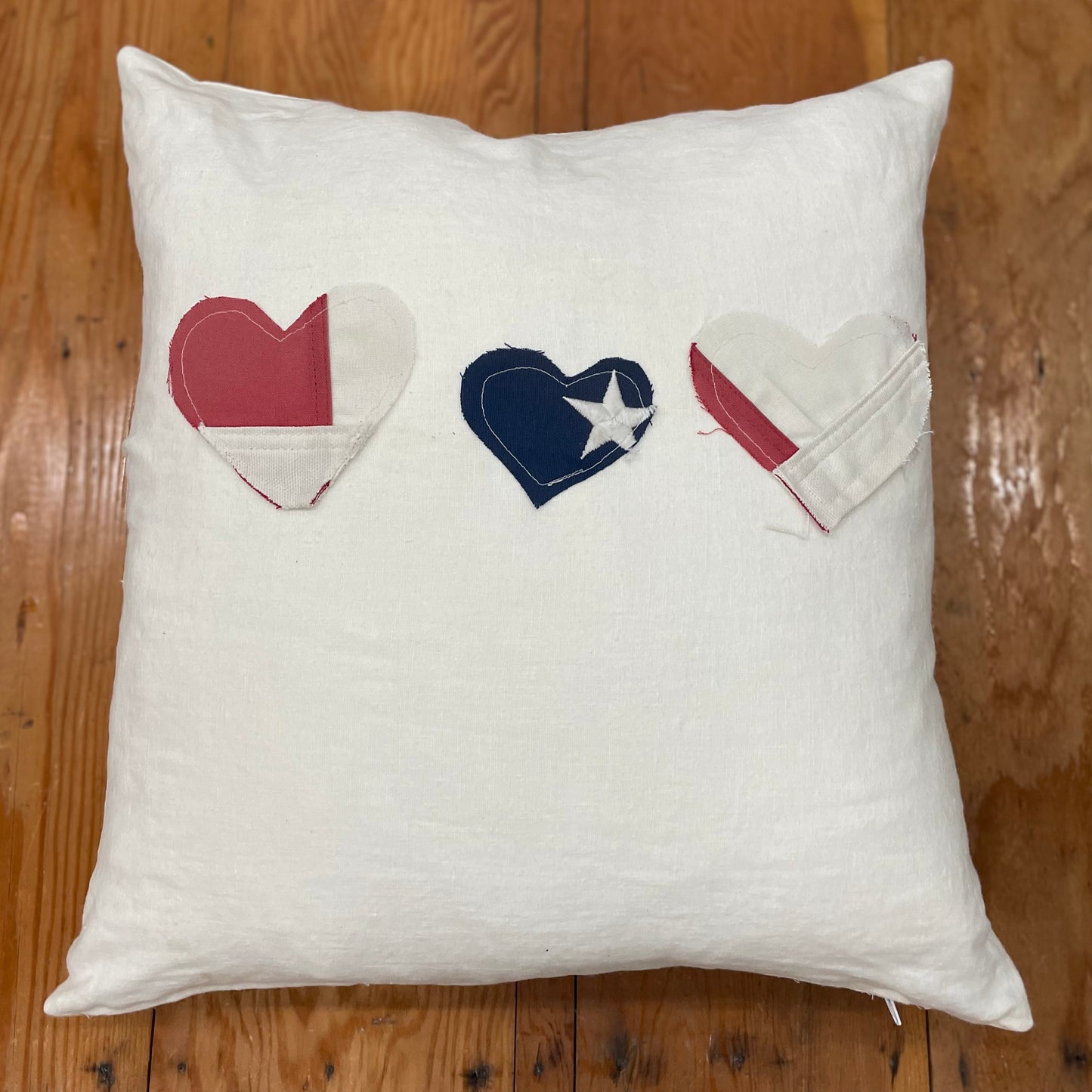 Pillow | American Flag Hearts